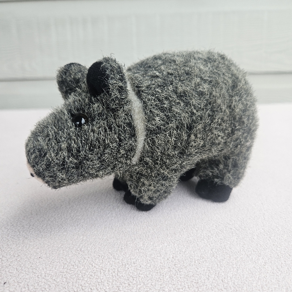 Zoona Mini Javelina Wild Pig Boar Grey Plush 6" Standing 2010